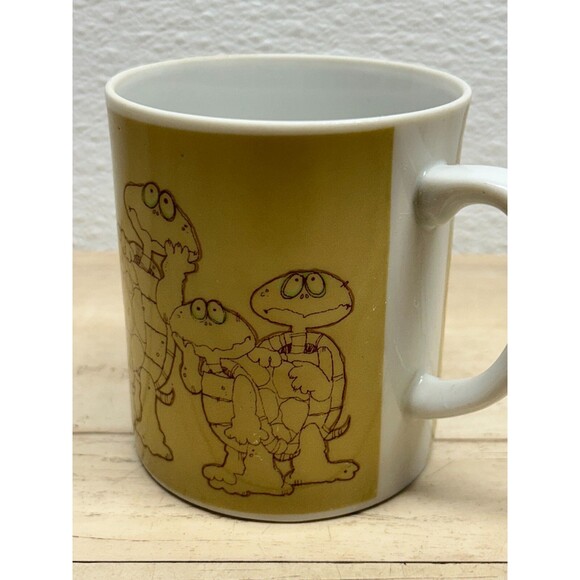 Classique Gibson Greeting Cards Turtle Humor Ceramic Coffee MugMade In Japan - Picture 4 of 11